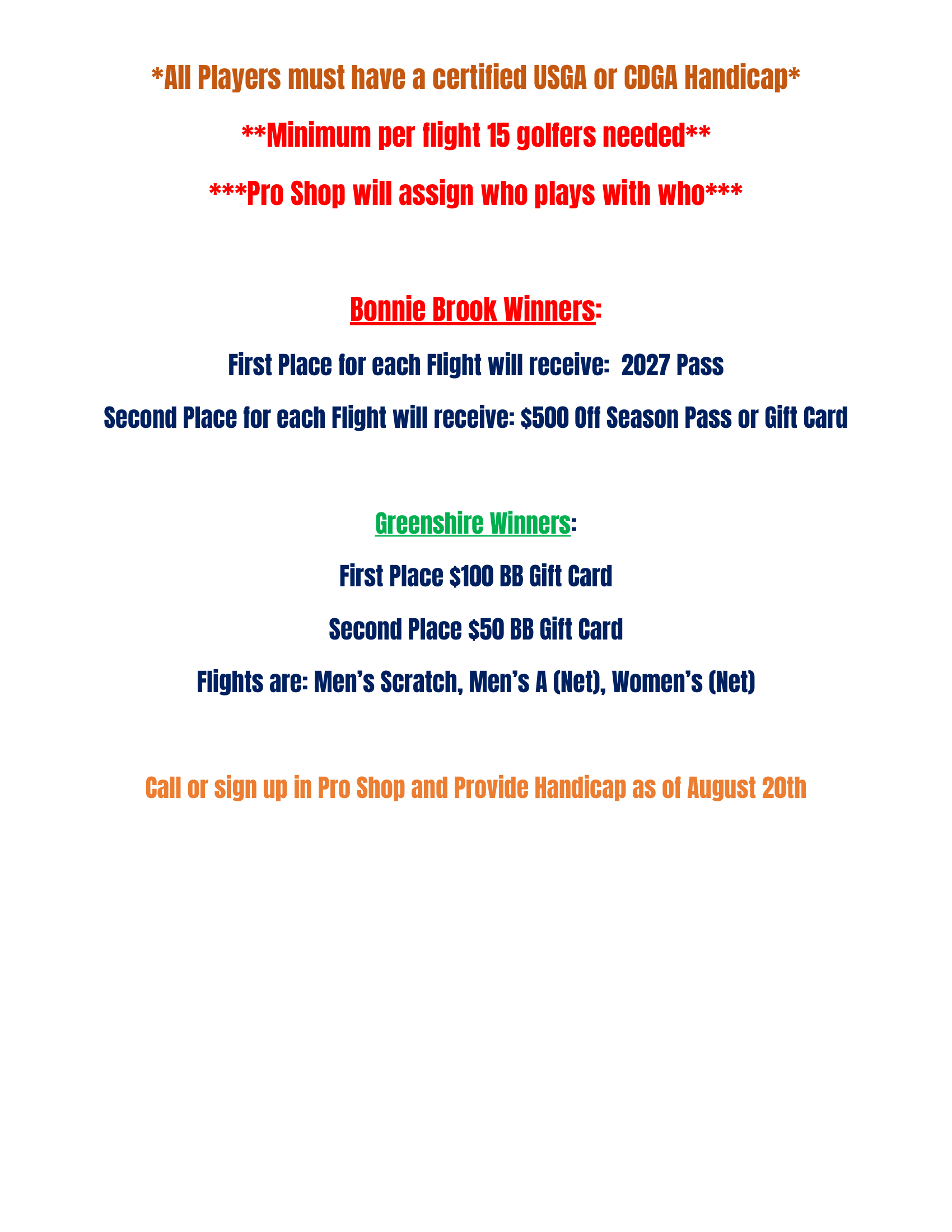 Club Championship info page 2026